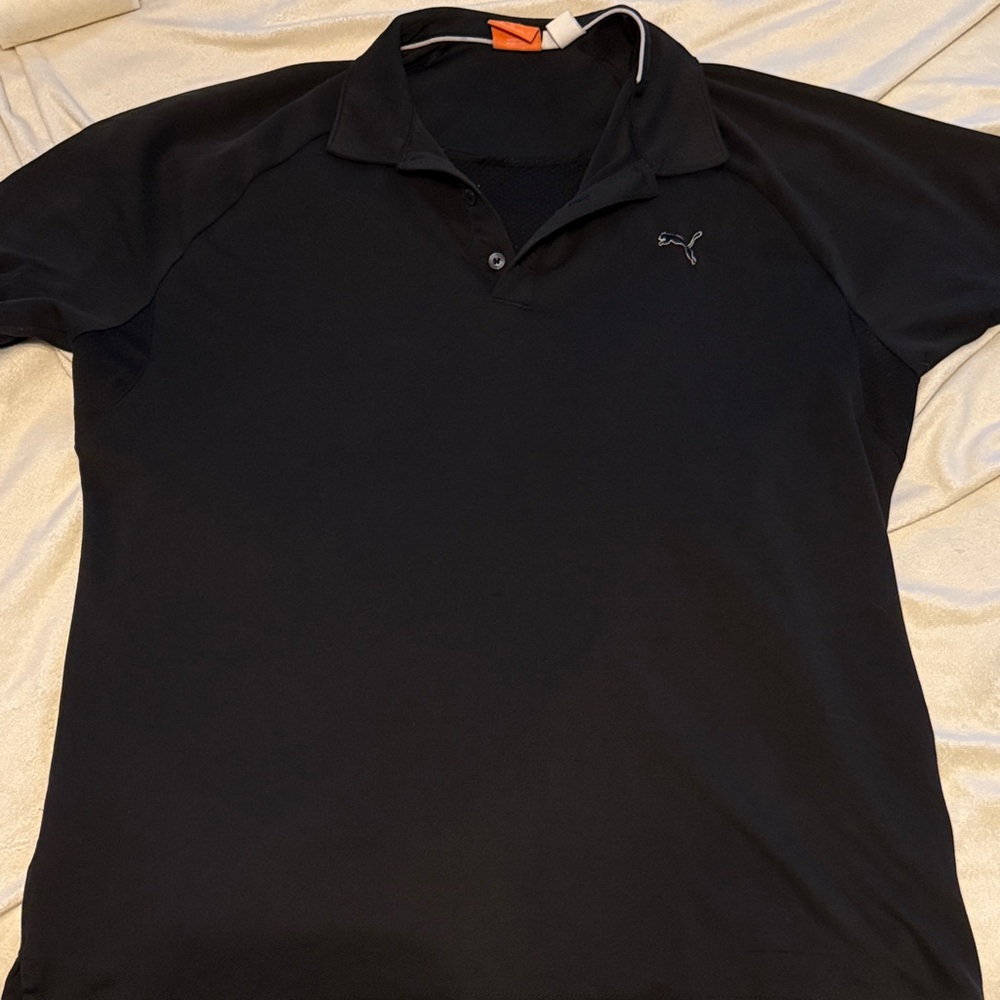 Puma Men's Black Polo Shirt